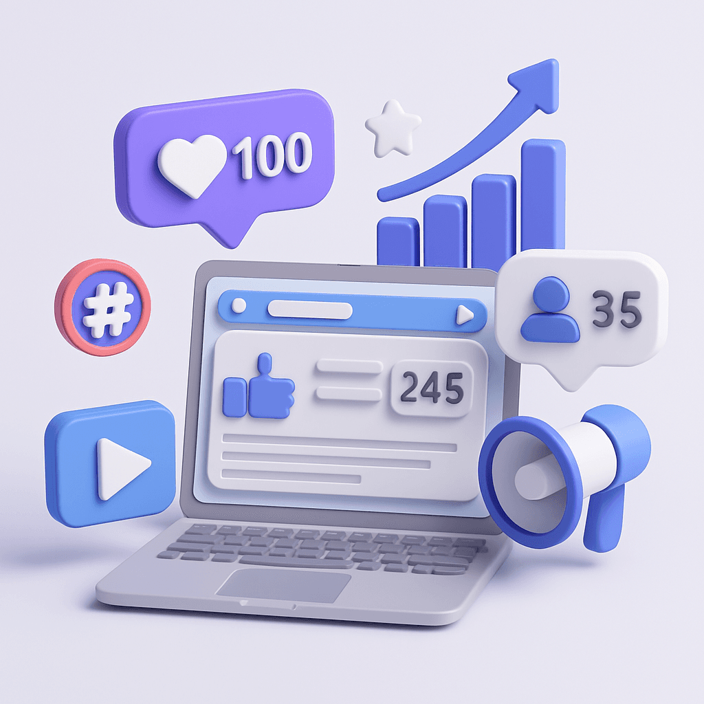 Team analyzing social media metrics and creating content strategies to boost brand visibility and online engagement