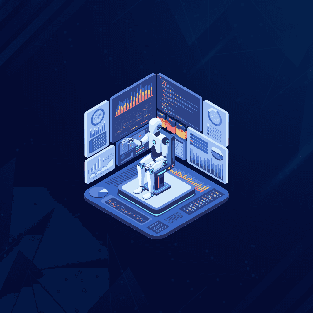 Interactive dashboards and graphs representing data analytics
